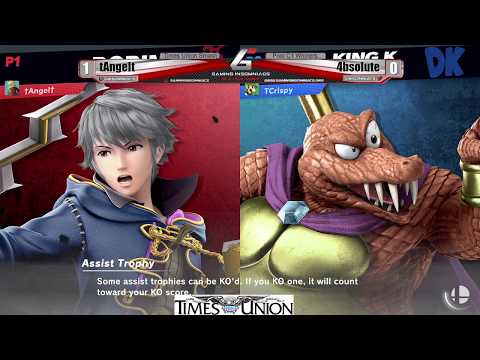 Times Union Smash Pool C1 Winners   tAngelt Robin Vs  4bsolute King K Rool Smash Ultimate   SSBU