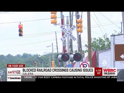 Blocked railroad crossings causing issues in Calera