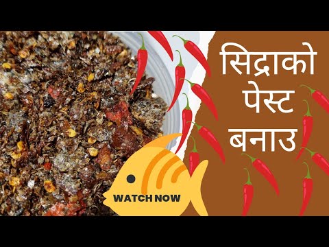 How to make Sidra (Dried Anchovy) paste for storing #chandrascreation  #fishcurry