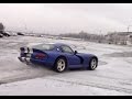 Dodge Viper sulla neve, come si comporta