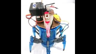 how to make robot (mech bot) that shoot rocket with remote control rocket launcher!!