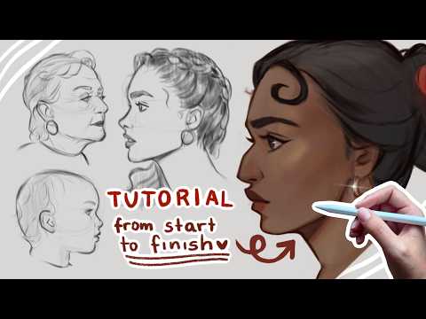 HOW to draw SIDE PROFILE | tutorial, mistakes + tips📝