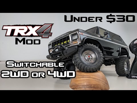 Traxxas TRX-4 Switchable 2WD / 4WD Mod - Cheap, Simple, HOW TO GUIDE!