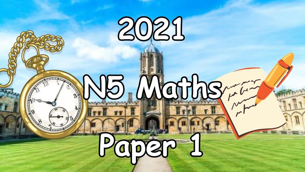 2021 National 5 Maths Paper 1 - Full Solutions
