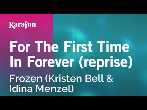 For the First Time in Forever - Frozen | Karaoke Version | KaraFun