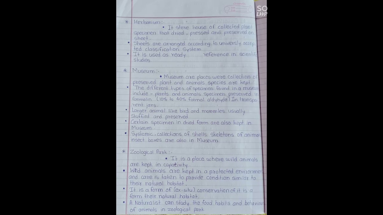 Notes of biology chapter 1 LIVING WORLD class 11th