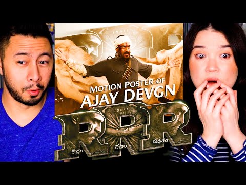 Ajay Devgn Motion Poster - RRR | REACTION | NTR, Ram Charan, Alia Bhatt | SS Rajamouli