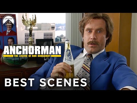 Funniest Moments in Anchorman (2004) feat. Will Ferrell and Paul Rudd | Paramount Movies
