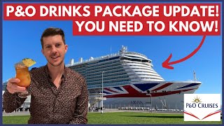 EVERYTHING you NEED TO KNOW about the NEW P&O DRINKS PACKAGES!