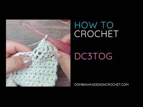 dc3tog crochet stitch tutorial