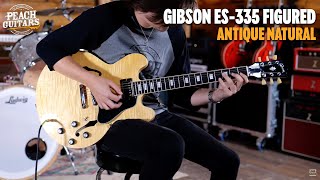 Video thumbnail for No Talking...Just Tones | Gibson ES-335 Figured - Antique Natural by Peach Guitars