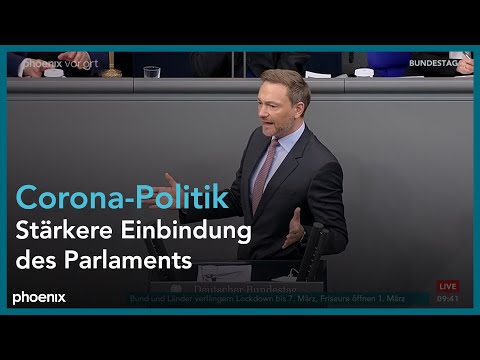 Christian Lindner zur Regierungserklärung zur Bewältigung der COVID-19-Pandemie am 11.02.21