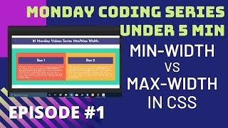 Min-width vs Max-width in CSS in Hindi #1