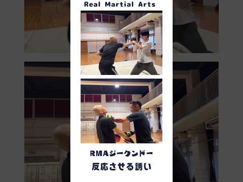 RMAジークンドー　反応させる誘い　リアルマーシャルアーツ　#武道 #護身術 #格闘技