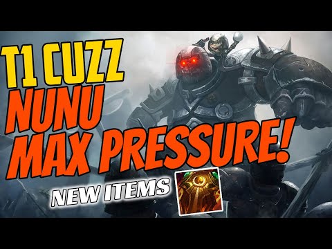 T1 Cuzz Plays NUNU Jungle vs Graves - Challenger Gameplay - New Items Season 11 - Sunfire Aegis
