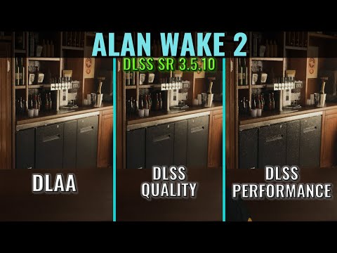 DLSS SR 3.5.10 vs Alan Wake 2 - RTX 3070 - 1440p - DLAA vs DLSS Quality vs Performance