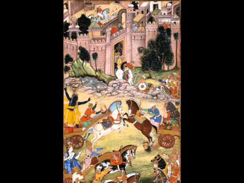 Multicolor wood indian mughal painting