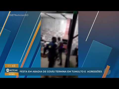 Festa em Abadia de Goiás termina em tumulto e agressões
