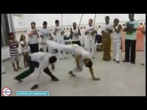 Capoeira na comunidade,núcleo de resistência, estagiário Lucas 22/05/16