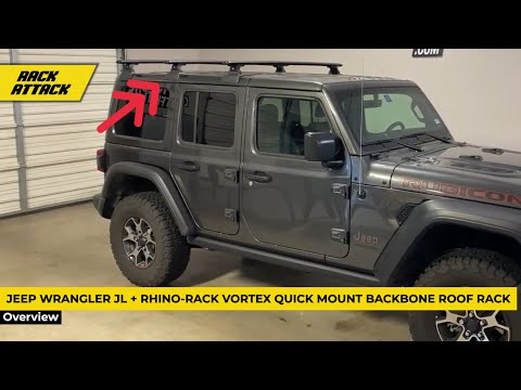 2018+ Jeep Wrangler JL + Rhino-Rack Vortex Quick Mount Backbone Roof Rack