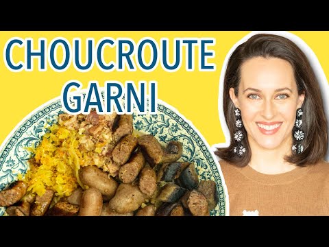 Choucroute Garnie - Braised Sauerkraut with Sausage and Potatoes