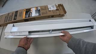 Cadet 1000W electric baseboard heater 220 volts 4 amp #2701717 Model #09954 Lowe's UNBOXING