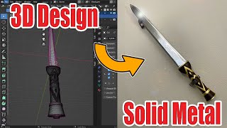 How To Make The Terrifier 2 Sword - Concept To Creation - Metal Casting Tutorial