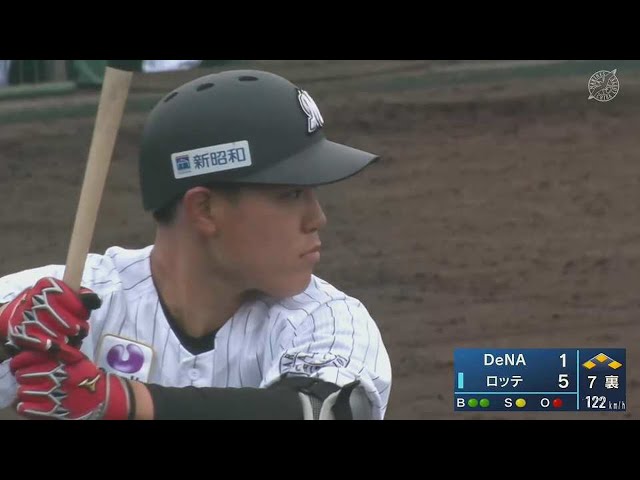【ファーム】マリーンズ・育成ルーキー村山亮介の嬉しい公式戦初ヒットはタイムリー!! 2022年3月29日 千葉ロッテマリーンズ 対 横浜DeNAベイスターズ