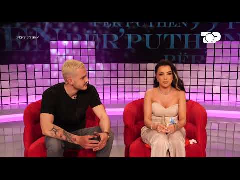 Roza Lati duke ngrënë,Artjoni e puth në faqe - Për’puthen prapaskena