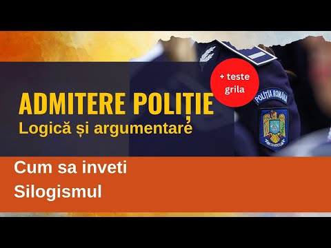 Admitere politie, Logica si argumentare. Cum sa invat silogismul