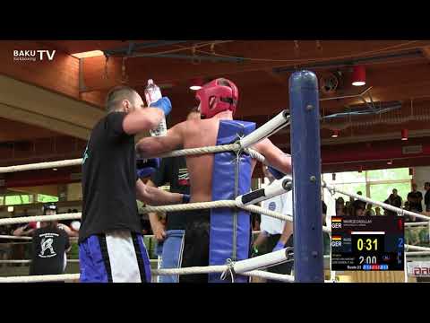 Bayerische Meisterschaft 2019 - Vollkontakt ELITE Herren -71 kg Dadullah Naurozi vs Alex Ruder