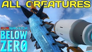 THE ICE WORM LEVIATHAN! ALL CREATURES in Below Zero! | Subnautica Below Zero | Gameplay