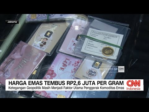 Harga Emas Tembus Rp2,6 Juta