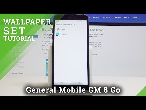 How to Change Wallpaper on GENERAL MOBILE GM 8 Go - Choose Display Background