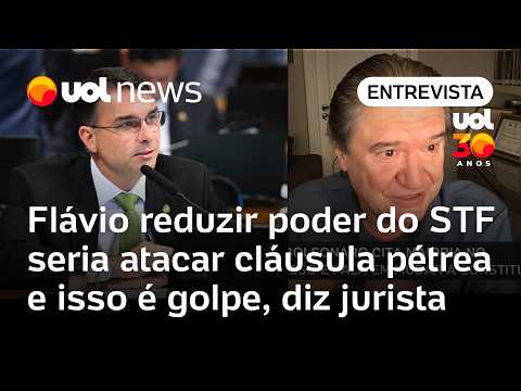 Flávio Bolsonaro reduzir poder do STF seria atacar cláusula pétrea e isso é golpe, diz jurista