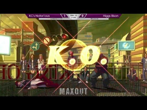 MAXOUT 12-5-2015 KOFXIII Money Match: KC's Notor1ous vs. Higgs Bison