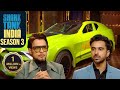 Sharks Experience A Fun Test Drive In India S First AI Car Tech Innovations