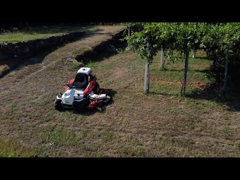 TAGLIO L'ERBA IN VIGNETO CON L'OREC RMK 150!! IN UNA SOLA PASSATA FILA E SOTTOFILA TAGLIATI