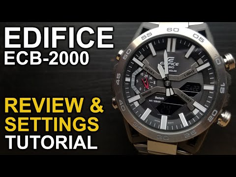 Casio Edifice ECB 2000 -  Review and Settings Tutorial