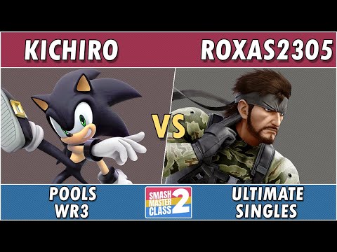 Smash Masterclass 2 - Kichiro (Sonic, Luigi) vs Roxas2305 (Snake, Luigi, Bowser) - Pools WR3
