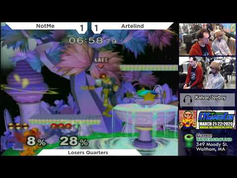 N.E. Melee Arcadian 7 - NotMe (C. Falcon) vs. Artelind (Samus) - SSBM LQF
