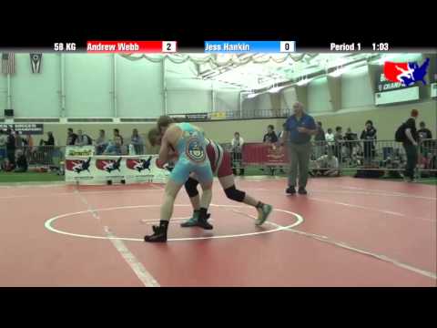 Andrew Webb vs. Jess Hankin at 2013 ASICS FILA Cadet Nationals - GR