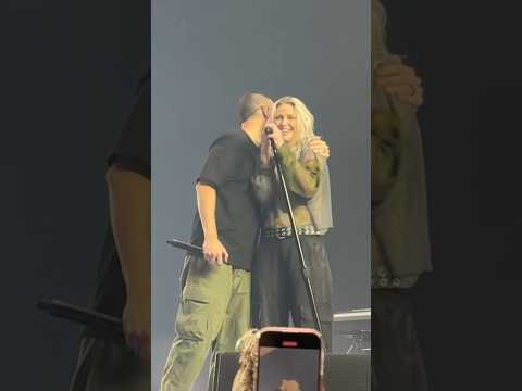 Mike supporting Emily at her first-ever Linkin Park concert!