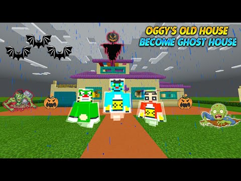 Oggy's Selling Old House But Ghost Found 👻 || Minecraft