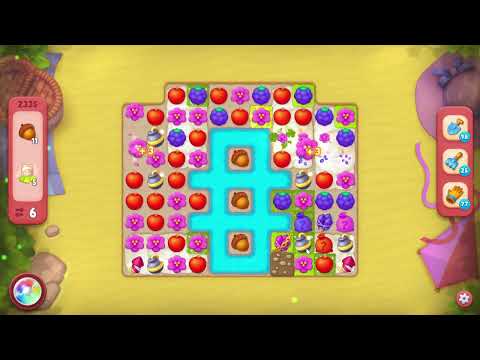 Gardenscapes 2335 Hard Level - 16 moves - NO BooSTERS