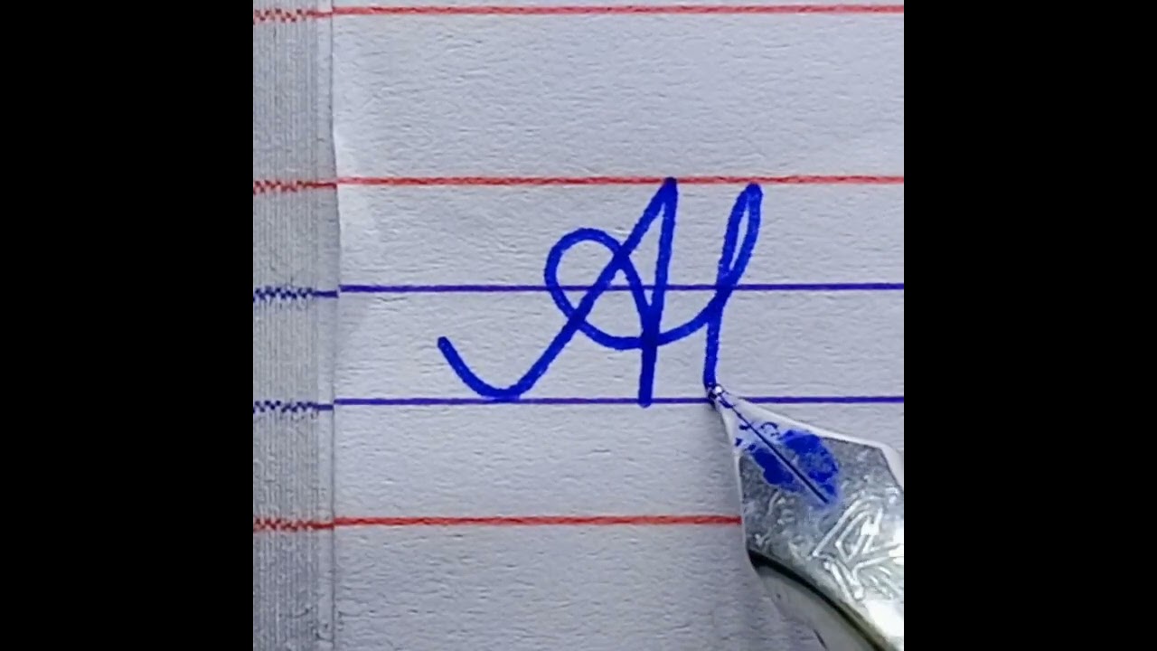 how to write At in cursive writing | how to learn cursive handwriting | english writing | writing