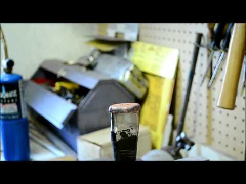 Making the Fuchi and Kashira  forging a japanese sword ep 11