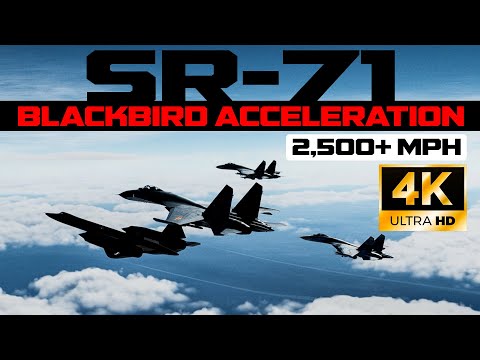 Russian Su-27 and Chinese J-11 fighter jets attempt to intimidate a USAF SR-71 Blackbird.