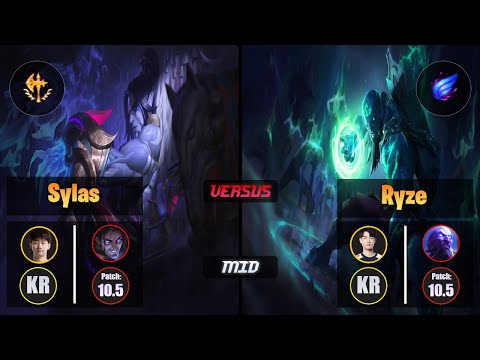Kuro SYLAS (Mid) [Conqueror] VS Rascal RYZE - Grandmaster KR Patch 10.5