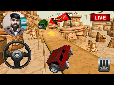 Mountain Climb 4x4 : 👍 Good stream | 3d car simulator game video || hill climb game Live stream 31